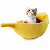 Banana Cat Bed – Cozy Soft Plush Bed for Cats & Kittens