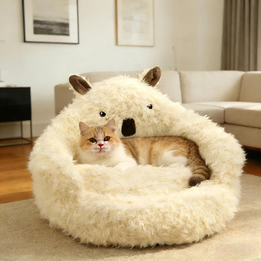lpaca Plush Pet Bed – Warm Sleeping Mat for Cats & Dogs