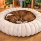Calming Donut Dog Bed – Washable Plush Pet Cushion