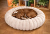 Calming Donut Dog Bed – Washable Plush Pet Cushion